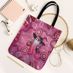 Pink Ghost Ribbon Tote Bag Aboriginal Halloween Wear Pink