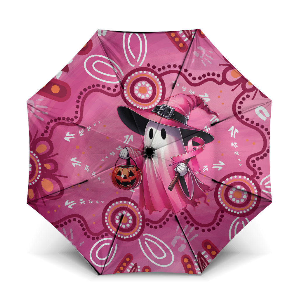 Pink Ghost Ribbon Umbrella Aboriginal Halloween Wear Pink