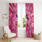 Pink Ghost Ribbon Window Curtain Aboriginal Halloween Wear Pink