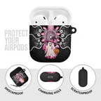 Spooky Pink Ghost AirPods Case Aboriginal Halloween Wear Pink