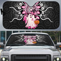 Spooky Pink Ghost Auto Sun Shade Aboriginal Halloween Wear Pink