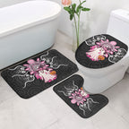 Spooky Pink Ghost Bathroom Set Aboriginal Halloween Wear Pink