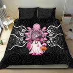 Spooky Pink Ghost Bedding Set Aboriginal Halloween Wear Pink