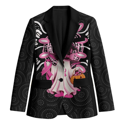 Spooky Pink Ghost Blazer Aboriginal Halloween Wear Pink