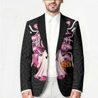 Spooky Pink Ghost Blazer Aboriginal Halloween Wear Pink