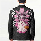 Spooky Pink Ghost Blazer Aboriginal Halloween Wear Pink