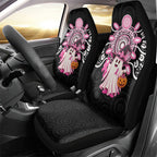 Spooky Pink Ghost Car Seat Cover Aboriginal Halloween Wear Pink