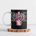 Spooky Pink Ghost Ceramic Mug Aboriginal Halloween Wear Pink