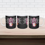 Spooky Pink Ghost Ceramic Mug Aboriginal Halloween Wear Pink
