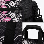 Spooky Pink Ghost Duffle Bag Aboriginal Halloween Wear Pink