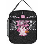 Spooky Pink Ghost Lunch Bag Aboriginal Halloween Wear Pink