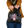Spooky Pink Ghost Shoulder Handbag Aboriginal Halloween Wear Pink