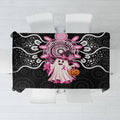 Spooky Pink Ghost Tablecloth Aboriginal Halloween Wear Pink