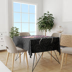Spooky Pink Ghost Tablecloth Aboriginal Halloween Wear Pink