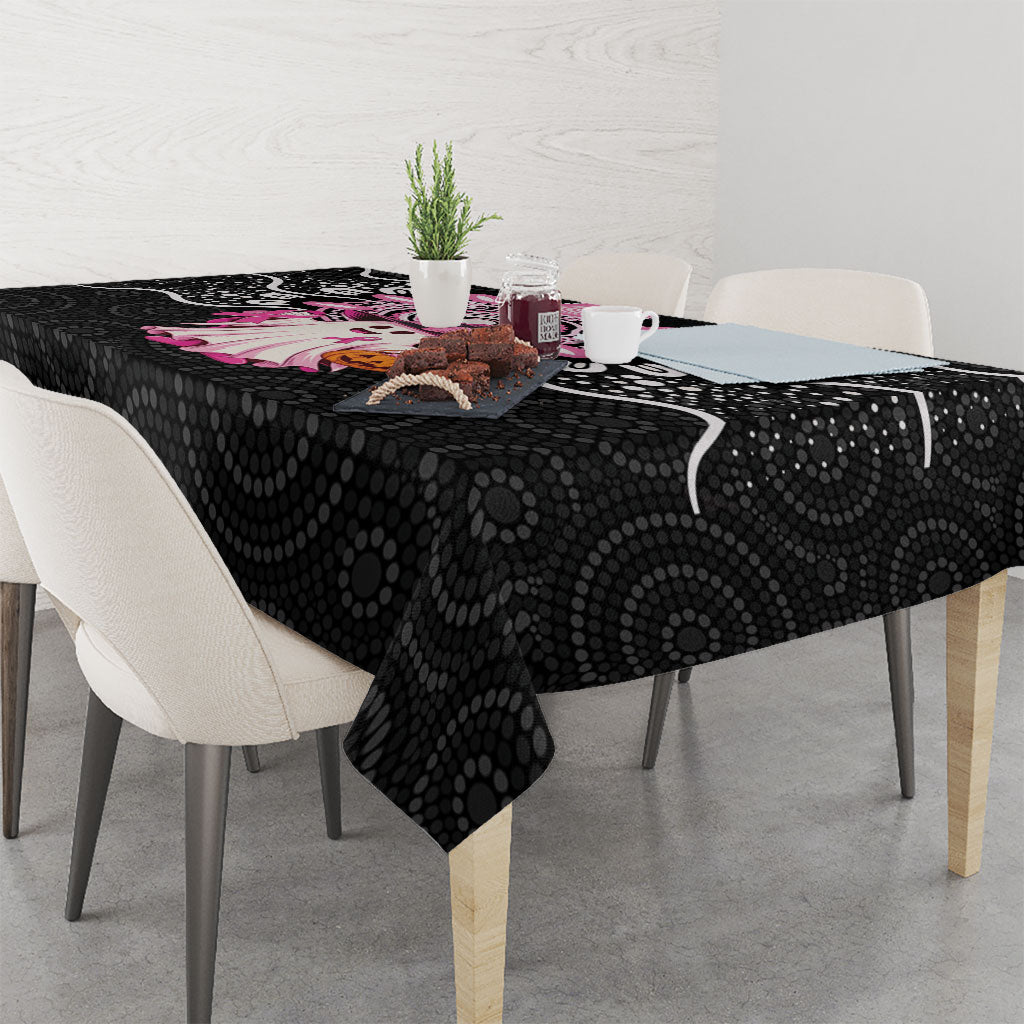 Spooky Pink Ghost Tablecloth Aboriginal Halloween Wear Pink