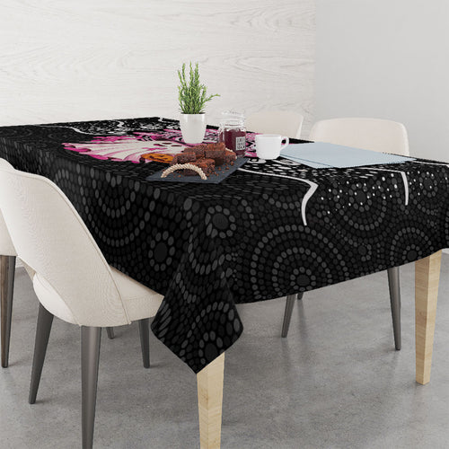 Spooky Pink Ghost Tablecloth Aboriginal Halloween Wear Pink