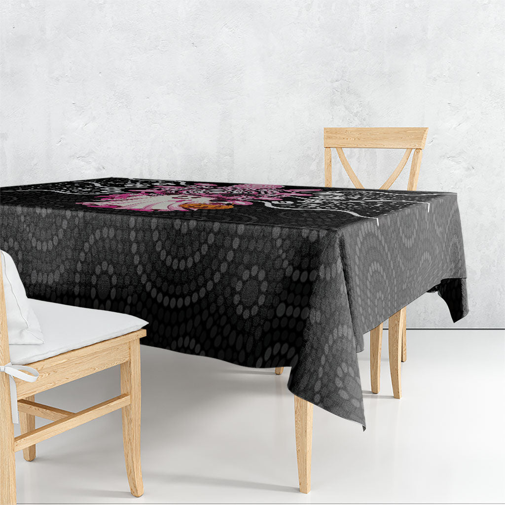 Spooky Pink Ghost Tablecloth Aboriginal Halloween Wear Pink