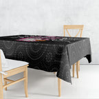 Spooky Pink Ghost Tablecloth Aboriginal Halloween Wear Pink
