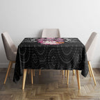 Spooky Pink Ghost Tablecloth Aboriginal Halloween Wear Pink