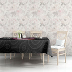 Spooky Pink Ghost Tablecloth Aboriginal Halloween Wear Pink