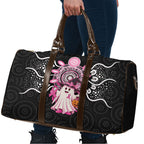 Spooky Pink Ghost Travel Bag Aboriginal Halloween Wear Pink