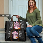 Spooky Pink Ghost Travel Bag Aboriginal Halloween Wear Pink