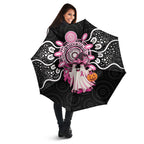 Spooky Pink Ghost Umbrella Aboriginal Halloween Wear Pink