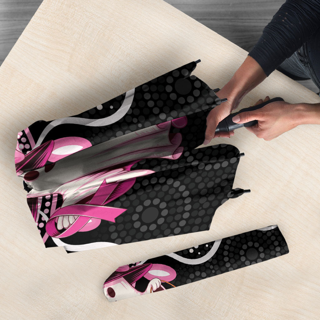 Spooky Pink Ghost Umbrella Aboriginal Halloween Wear Pink