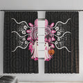 Spooky Pink Ghost Window Curtain Aboriginal Halloween Wear Pink