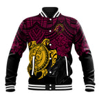 custom-broncos-rugby-baseball-jacket-brisbane-hibiscus-and-turtle-with-polynesian-pattern
