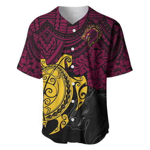 custom-broncos-rugby-baseball-jersey-brisbane-hibiscus-and-turtle-with-polynesian-pattern