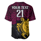 custom-broncos-rugby-baseball-jersey-brisbane-hibiscus-and-turtle-with-polynesian-pattern