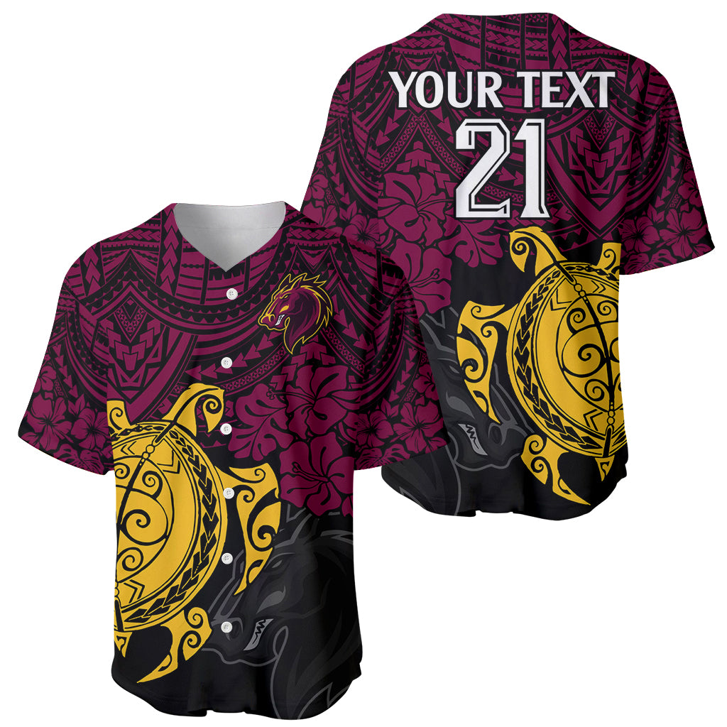 custom-broncos-rugby-baseball-jersey-brisbane-hibiscus-and-turtle-with-polynesian-pattern