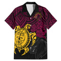custom-broncos-rugby-family-matching-mermaid-dress-and-hawaiian-shirt-brisbane-hibiscus-and-turtle-with-polynesian-pattern