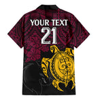custom-broncos-rugby-family-matching-mermaid-dress-and-hawaiian-shirt-brisbane-hibiscus-and-turtle-with-polynesian-pattern