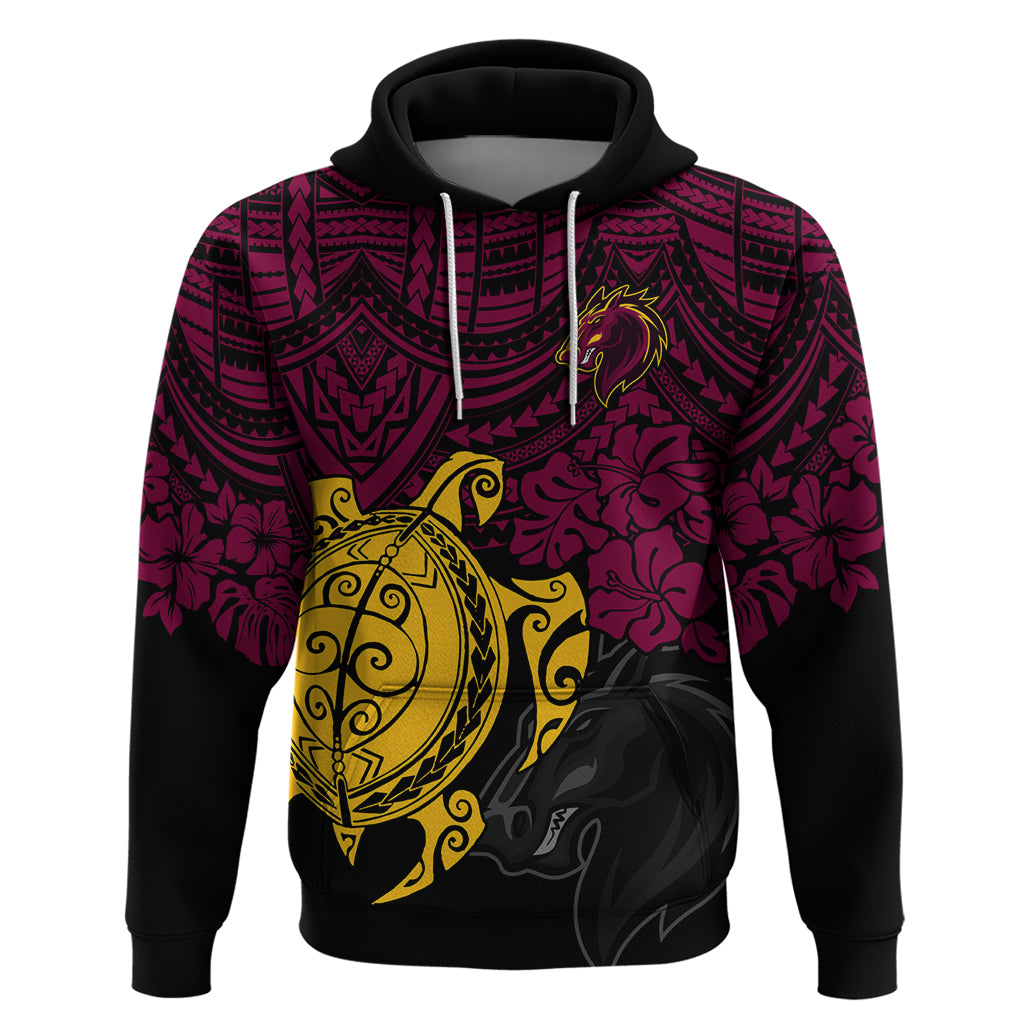 custom-broncos-rugby-hoodie-brisbane-hibiscus-and-turtle-with-polynesian-pattern