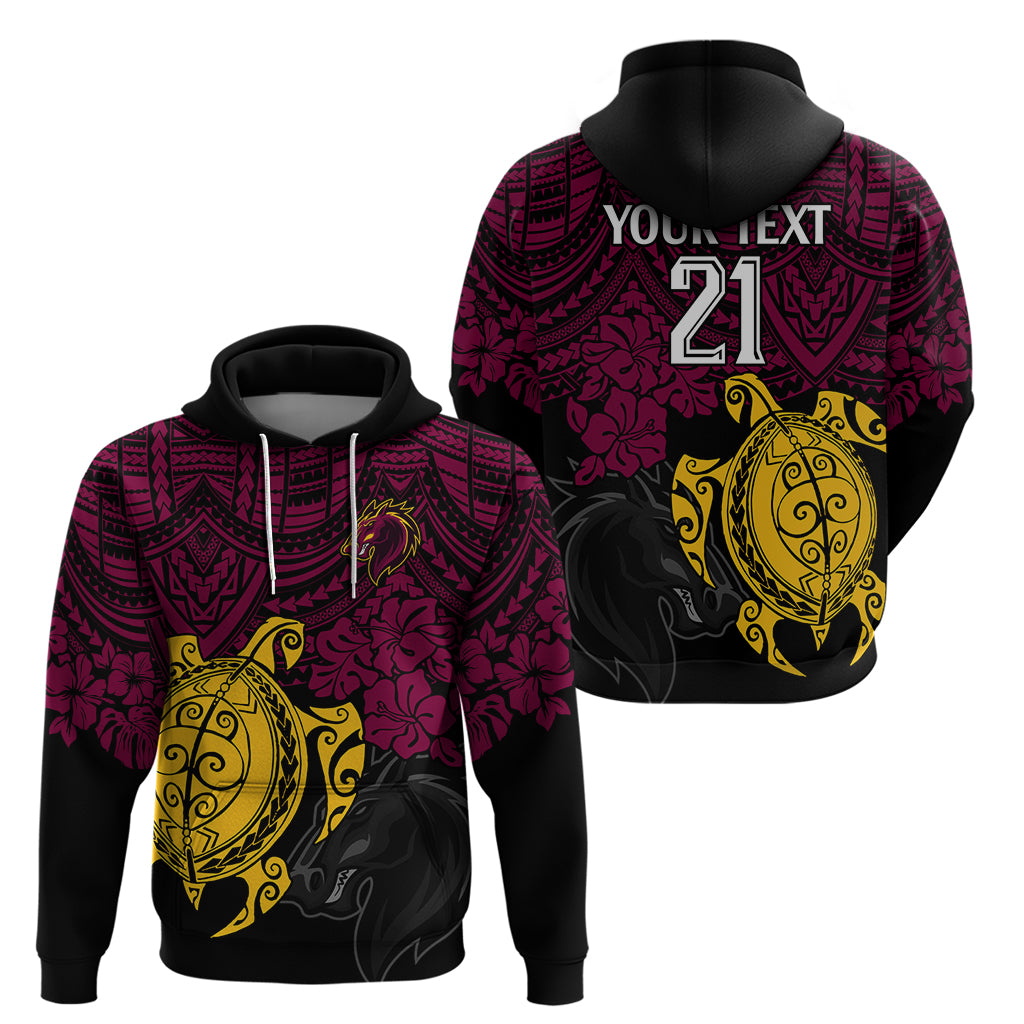 custom-broncos-rugby-hoodie-brisbane-hibiscus-and-turtle-with-polynesian-pattern