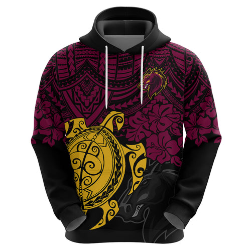 custom-broncos-rugby-hoodie-brisbane-hibiscus-and-turtle-with-polynesian-pattern