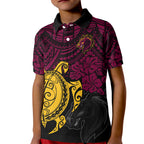 custom-broncos-rugby-kid-polo-shirt-brisbane-hibiscus-and-turtle-with-polynesian-pattern