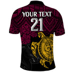 custom-broncos-rugby-polo-shirt-brisbane-hibiscus-and-turtle-with-polynesian-pattern