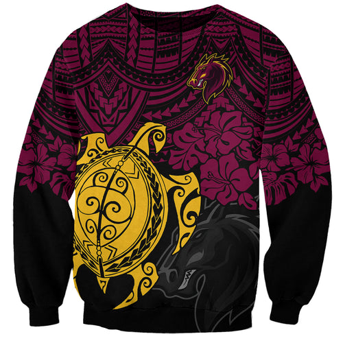 custom-broncos-rugby-sweatshirt-brisbane-hibiscus-and-turtle-with-polynesian-pattern