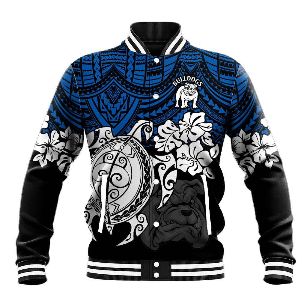 custom-bulldogs-rugby-baseball-jacket-berries-hibiscus-and-turtle-with-polynesian-pattern