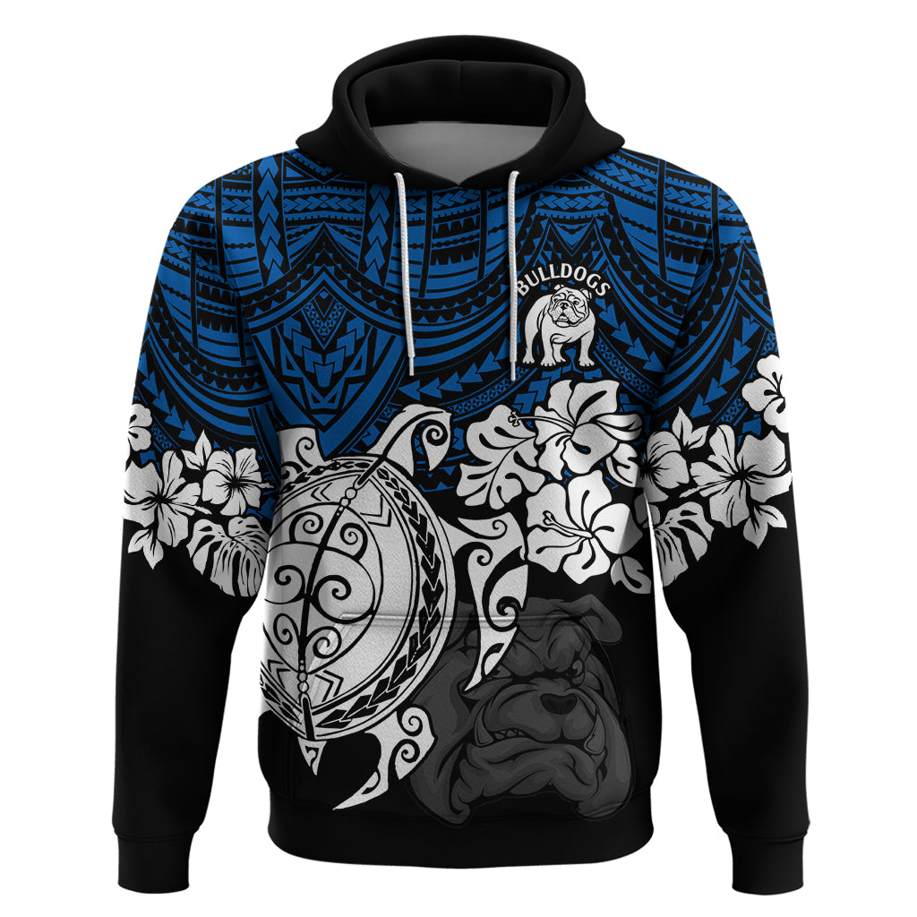 custom-bulldogs-rugby-hoodie-berries-hibiscus-and-turtle-with-polynesian-pattern