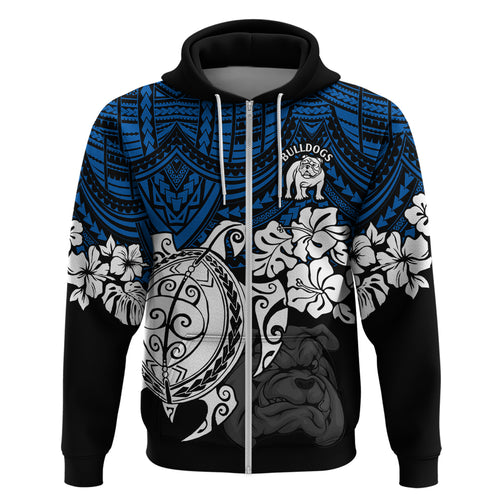 custom-bulldogs-rugby-hoodie-berries-hibiscus-and-turtle-with-polynesian-pattern