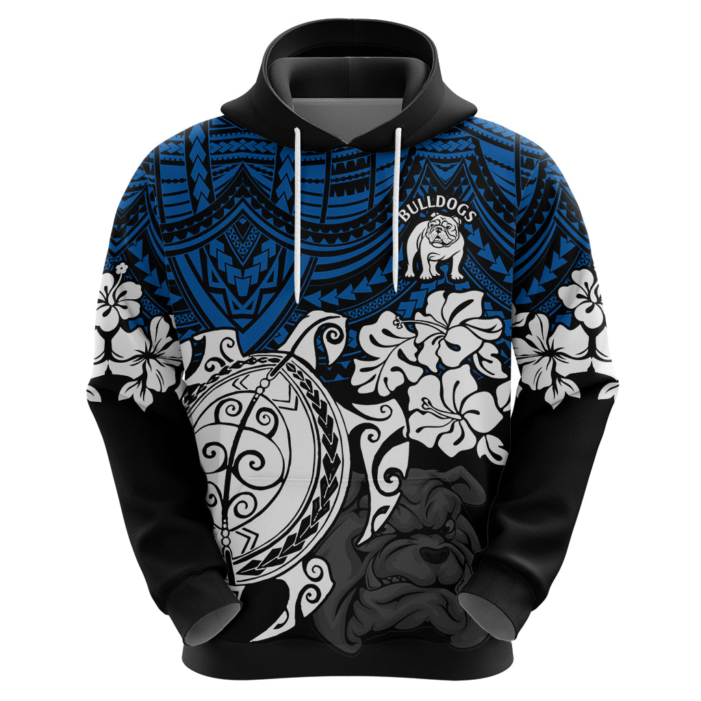 custom-bulldogs-rugby-hoodie-berries-hibiscus-and-turtle-with-polynesian-pattern