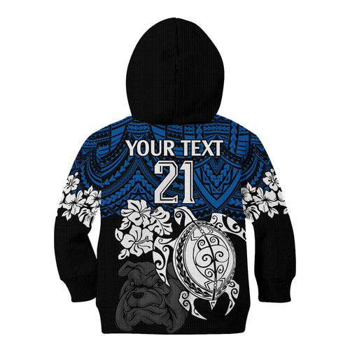custom-bulldogs-rugby-kid-hoodie-berries-hibiscus-and-turtle-with-polynesian-pattern
