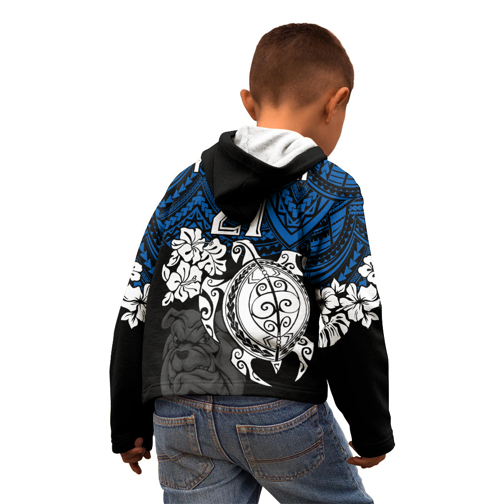 custom-bulldogs-rugby-kid-hoodie-berries-hibiscus-and-turtle-with-polynesian-pattern