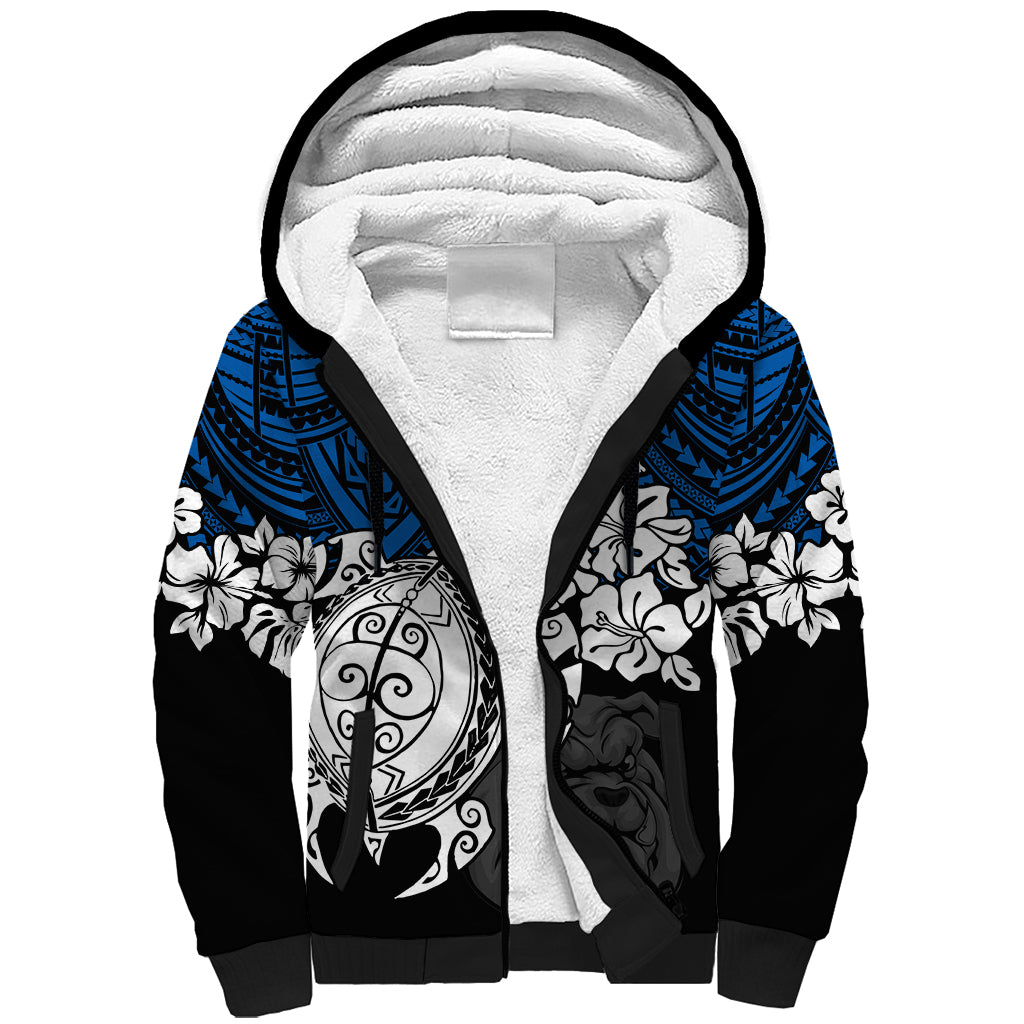custom-bulldogs-rugby-sherpa-hoodie-berries-hibiscus-and-turtle-with-polynesian-pattern