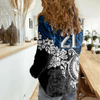custom-bulldogs-rugby-women-casual-shirt-berries-hibiscus-and-turtle-with-polynesian-pattern