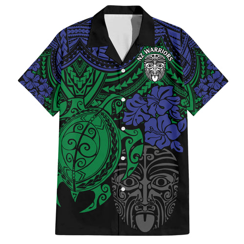custom-new-zealand-warriors-rugby-hawaiian-shirt-hibiscus-and-turtle-with-polynesian-pattern